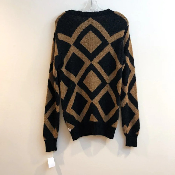 Molo Eleven Geometric Print Crew Neck Alpaca Blend Knit Scoop Neck Sweater L NWT - Picture 9 of 9
